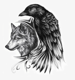 Tattoo Indian Wolf Common Indianer Drawing Raven Clipart - Transparent Wolf Tattoo Png, Png Download, Transparent PNG