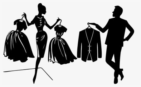 Shopping, Dresses, Fashion, Clothing, Shopper, Clothes, - Fashion Shopping Silhouette, HD Png Download, Transparent PNG