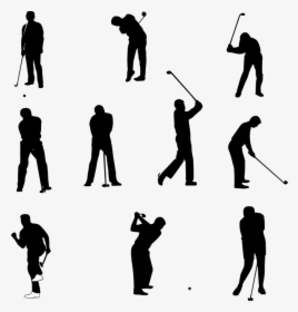 Golf, Clubs, Ball, Irons, Wood Club, Golfer, Sport - Golfer Silhouette Free, HD Png Download, Transparent PNG