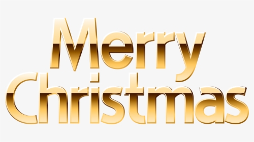 Gold Merry Christmas Clipart, HD Png Download, Transparent PNG