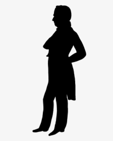Victorian Silhouette Clipart - Victorian Man Silhouette, HD Png Download, Transparent PNG