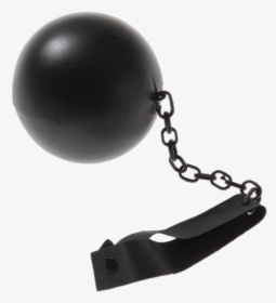 Leather Ball And Chain - Ball And Chain Png, Transparent Png, Transparent PNG