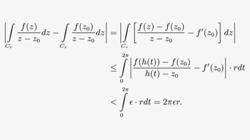 Egin{align*} iggllvert Intlimits {c R} rac{f }{z - Cauchy's Integral Formula, HD Png Download, Transparent PNG
