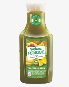 Tropicana Green Bottle - Tropicana Farmstand Juice, HD Png Download, Transparent PNG