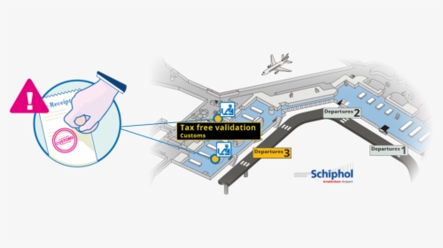 Stamp - Schiphol Airport, HD Png Download, Transparent PNG