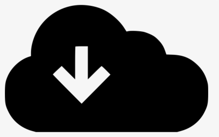 Down Streaming Cloud Arrow Pointer - Emblem, HD Png Download, Transparent PNG