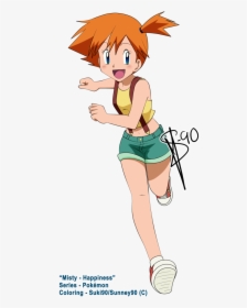 Thumb Image - Misty Pokemon Official Art, HD Png Download, Transparent PNG