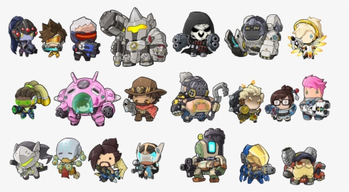 All Overwatch Characters Cartoon, HD Png Download, Transparent PNG