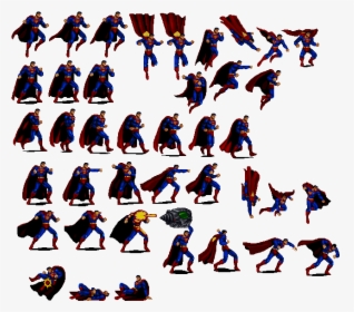 Superman Sprite, Hd Png Download , Png Download - Sprite Mario Png, Transparent Png, Transparent PNG