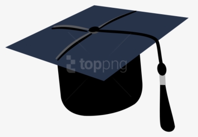 Transparent Cap And Gown Png - Blue Graduation Cap Png, Png Download, Transparent PNG