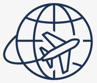Globe With Marker Icon Png , Transparent Cartoons - Plane And Globe Icon Png, Png Download, Transparent PNG