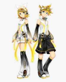 Transparent Rin Kagamine Png - Kagamine Rin And Len Append, Png Download, Transparent PNG