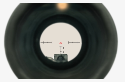 Image Barrett 50cal Acog Scope Ads Cod4 Png The Call - Circle, Transparent Png, Transparent PNG