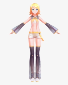 Rin Kagamine 10th Anniversary Model By Yyb , Png Download - Cartoon, Transparent Png, Transparent PNG