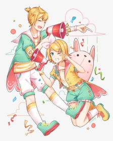 Kagamine Len, Kagamine Rin, And Vocaloid Image - Rin Kagamine Lyrical Star, HD Png Download, Transparent PNG