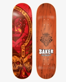 By Hydro74, By Baker Skateboards, With The Global Support - Metal Gear Solid Skateboard Deck, HD Png Download, Transparent PNG