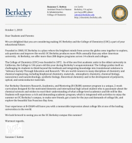 Uc Berkeley Offer Letter, HD Png Download, Transparent PNG