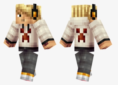 Blonde Teenager Skins For Minecraft Pe, Creeper, Teen, - Minecraft Skins Blonde Boy, HD Png Download, Transparent PNG