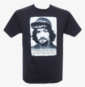 Charles-manson - Charles Manson Suicidal T Shirt, HD Png Download, Transparent PNG