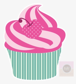 Picture Watermark - Cup Cake Pink Png, Transparent Png, Transparent PNG