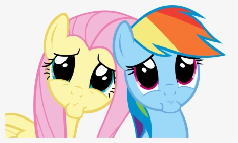 Flashlight Clipart Larawan - Mlp Fluttershy And Rainbow Dash Faces, HD Png Download, Transparent PNG