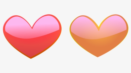 Red And Orange Hearts, HD Png Download, Transparent PNG