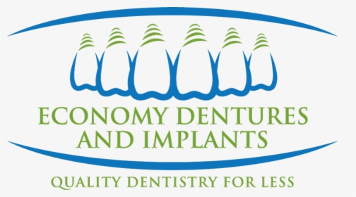 Economy Dentures Logo - Graphic Design, HD Png Download, Transparent PNG