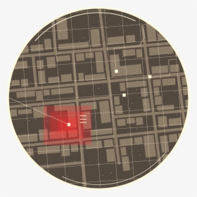 A Zoomed In Map With Red Indicating A Specific Building, HD Png Download, Transparent PNG
