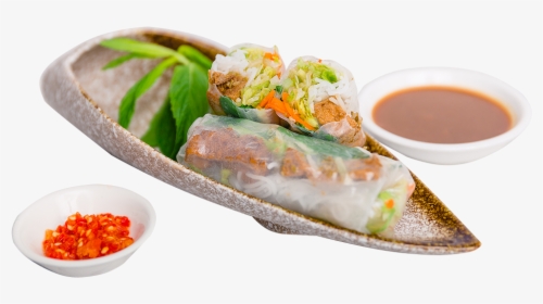 Vegetarian Fresh Spring Roll - Rice Paper, HD Png Download, Transparent PNG