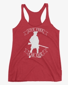 Live Free Or Die Minuteman White Mockup Flat Front - Sleeveless Shirt, HD Png Download, Transparent PNG