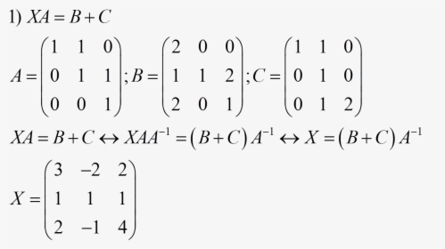 Number , Png Download - Matrix Equations, Transparent Png, Transparent PNG