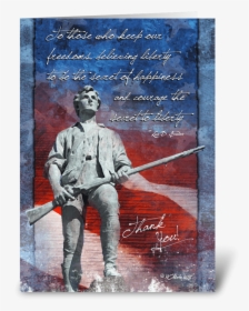 Minuteman Troop Support Greeting Card Greeting Card - Poster, HD Png Download, Transparent PNG