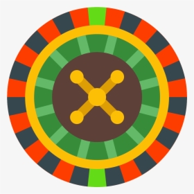 Transparent Roulette Wheel Png - Roulette Flat Icon, Png Download, Transparent PNG