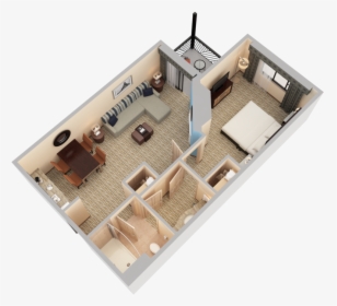 Fireplace 3d Floor Plan, HD Png Download, Transparent PNG