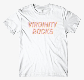 Virginity Rocks White Tee - Danny Duncan T Shirt, HD Png Download, Transparent PNG