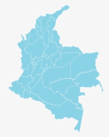 Map Of Colombia Vector Free, HD Png Download, Transparent PNG
