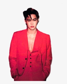 Love - Red Suit Kim Jong In Suit, HD Png Download, Transparent PNG