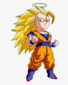 Goku Super Saiyan 3 Chibi, HD Png Download, Transparent PNG