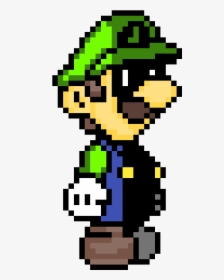 Pixel Art Mario Peach Toad Et Luigi - Paper Mario Pixel Art, HD Png Download, Transparent PNG