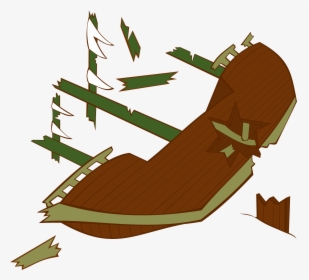 Wood Boat Png -this Free Icons Png Design Of Ship Wreckage - Shipwreck Clip Art Free, Transparent Png, Transparent PNG