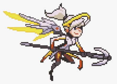 Spray Extraction Project Click - Overwatch Mercy Pixel Spray, HD Png Download, Transparent PNG