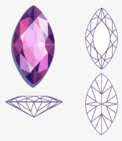 Different Diamond Shapes Outline, HD Png Download, Transparent PNG
