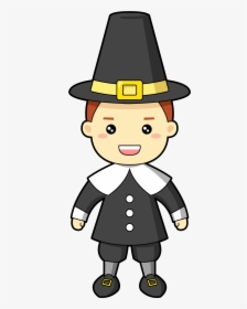 Clip Art Collection Of Free Animater - Pilgrim Clipart, HD Png Download, Transparent PNG