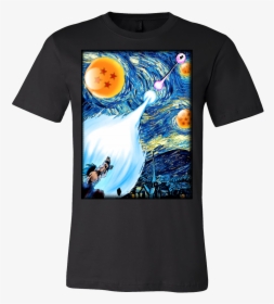 Goku Kamehameha Vs Vegeta Galick Gun Van Gogh Style - Goku Vs Vegeta Shirt, HD Png Download, Transparent PNG
