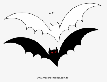 Clip Art Molde Morcego Para Feltro - Transparent Background Halloween Png, Png Download, Transparent PNG