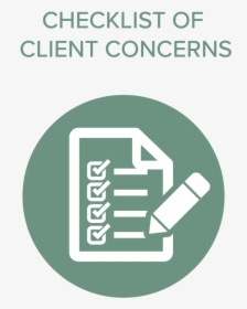 Checklist Of Clients Concerns - Transparent Background Concern Icon Png, Png Download, Transparent PNG