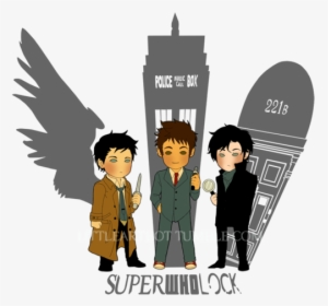 Doctor Who, Sherlock, And Supernatural Image - Dr Who Supernatural Sherlock, HD Png Download, Transparent PNG