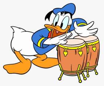 Donald Duck Playing Instrument, HD Png Download, Transparent PNG