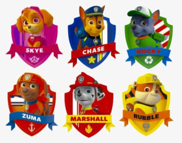 Clip Art Brasao Patrulha Canina Clipart - Paw Patrol Stickers Printable, HD Png Download, Transparent PNG
