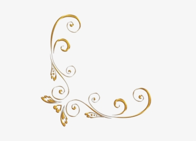 Golden Ornaments Png Image - Gold Swirl Border Png, Transparent Png, Transparent PNG